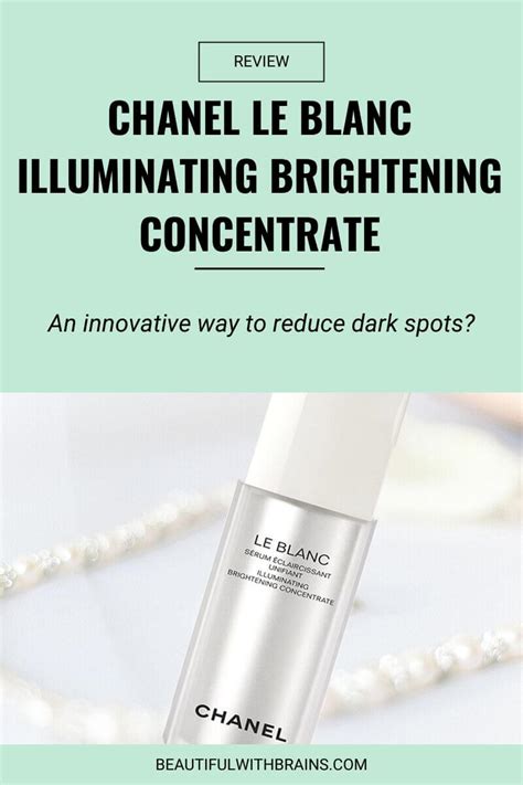 chanel le blanc illuminating brightening concentrate